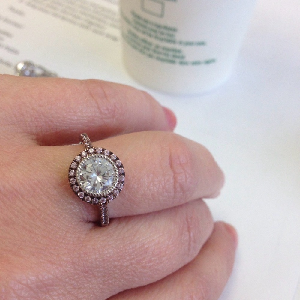 BRAND NEW STERLING SILVER RING/CZ RING - Picture 3 of 14